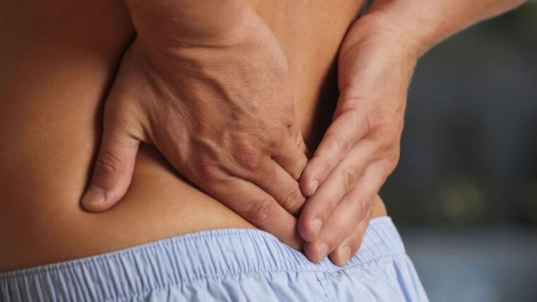 Diskomforts muguras lejasdaļā ar jostas daļas osteohondrozi